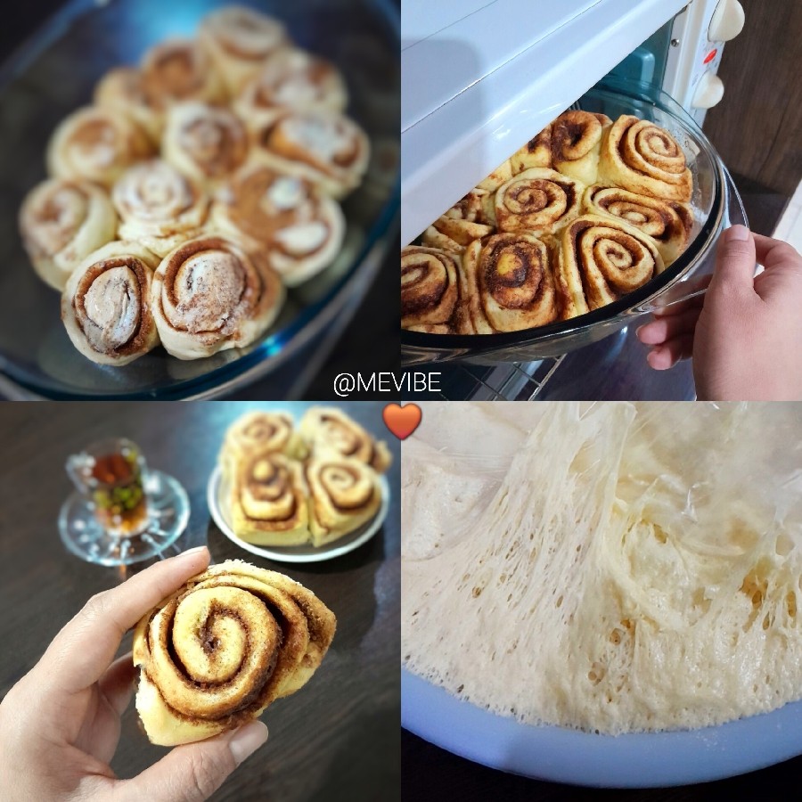 عکس نان رول دارچینی 