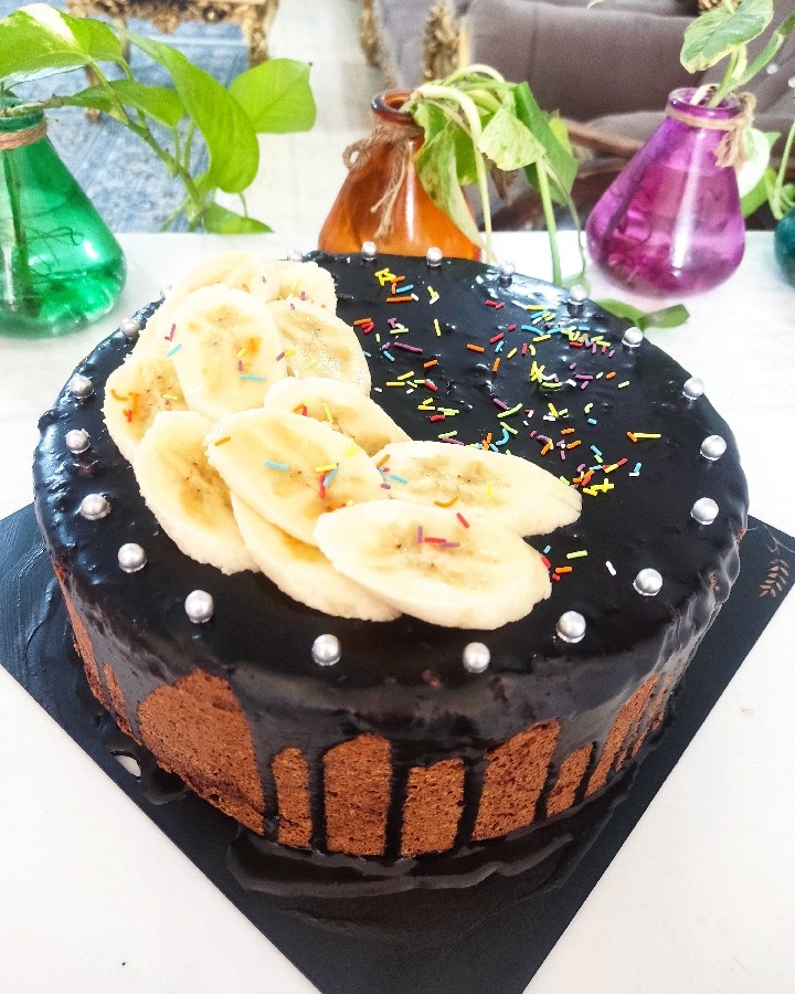 عکس کیک شیفون برای تولد همسرم