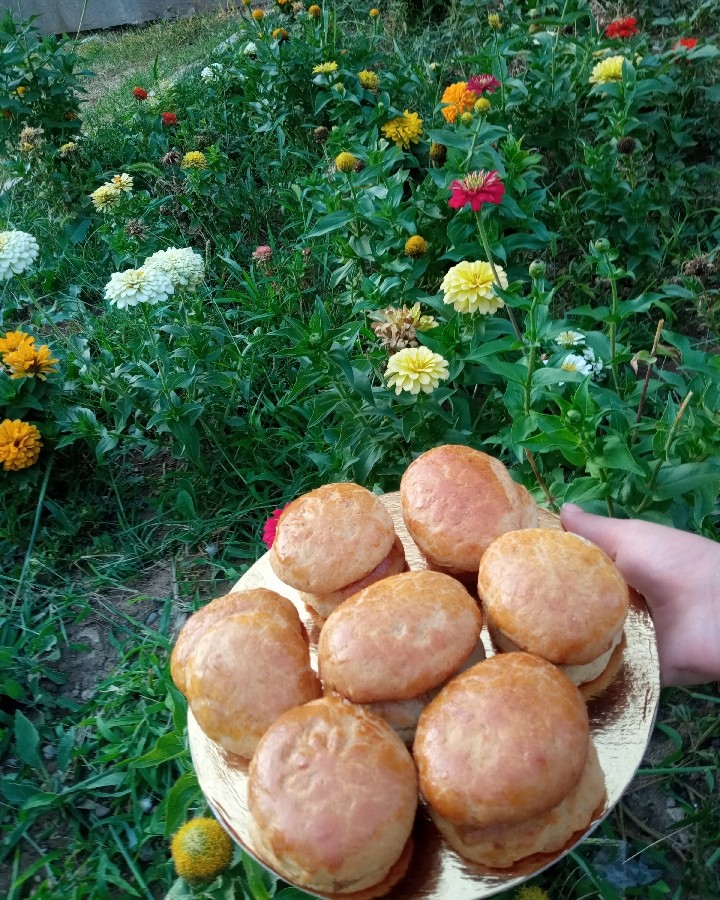 عکس کلوچه سیب، دارچین، گردو