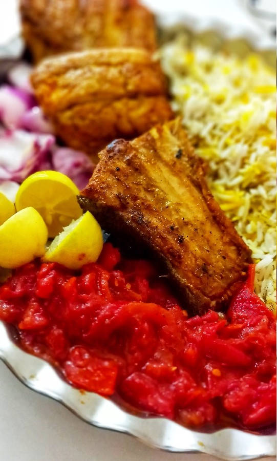 عکس پلو ماهی