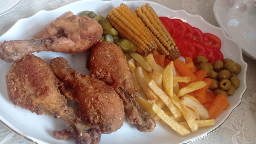عکس ران مرغ سوخاری 