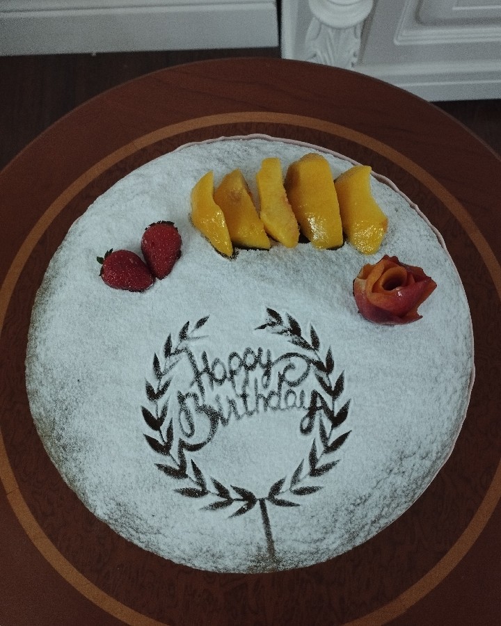 عکس کیک اسفناج
برای تولدم پختم