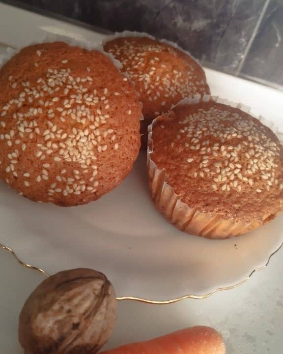 عکس کاپ کیک هویچ وگردو 