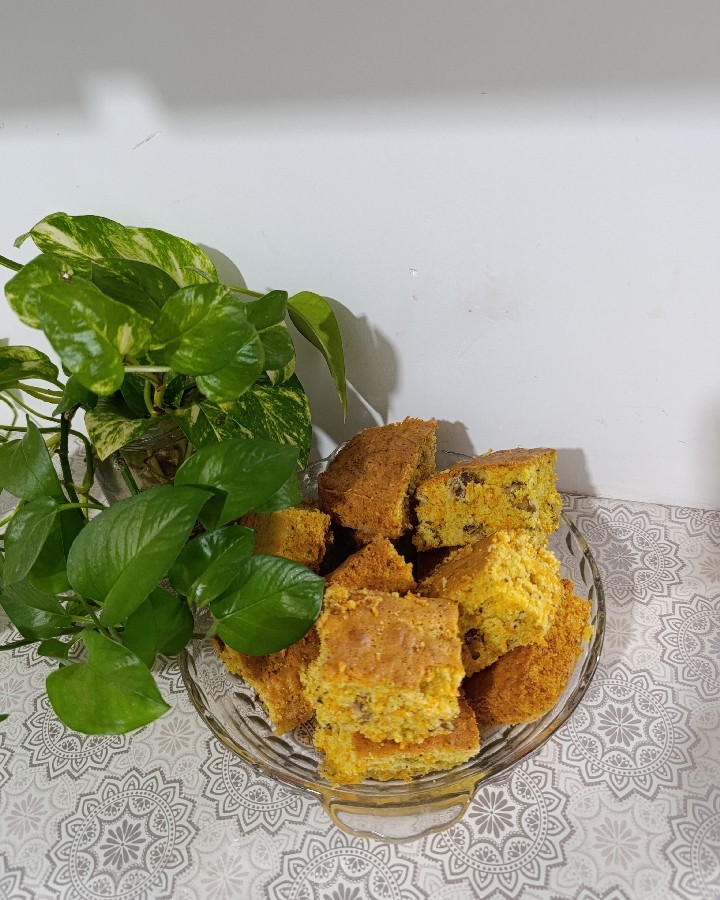 عکس کیک هویج و گردو 