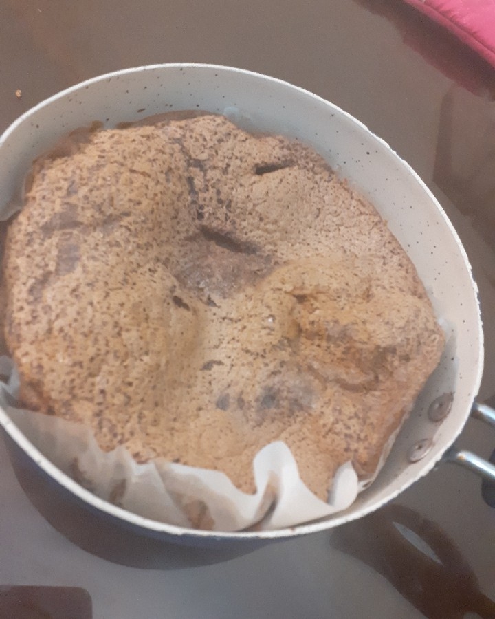 عکس کیک پنبه ای شکلاتی