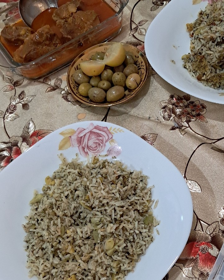 عکس باقالی پلو با ماهیچه ?