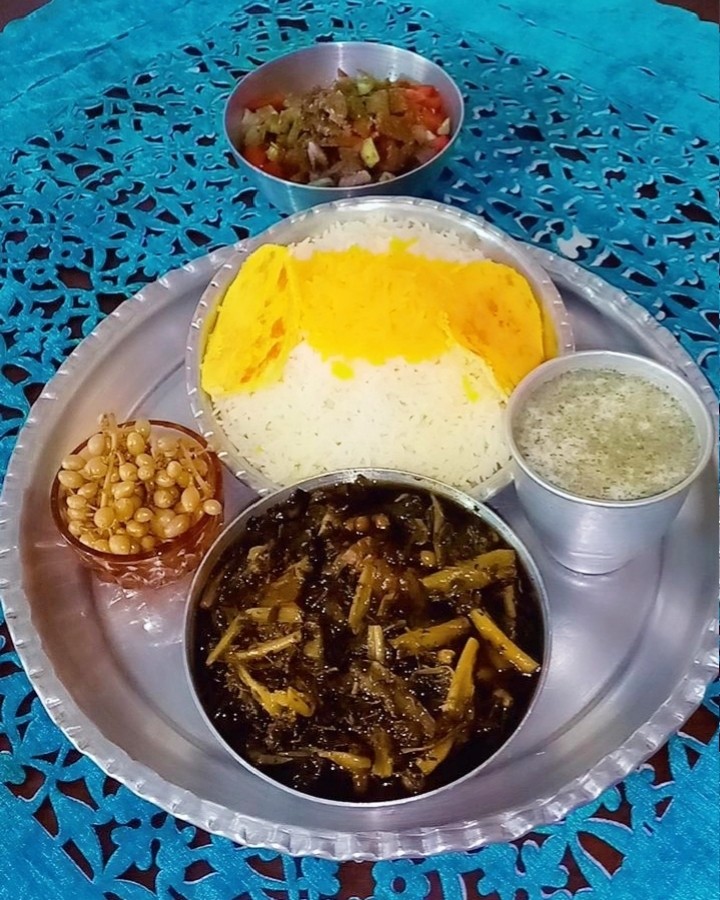 عکس خورش کنگر با گوشت قرمز 