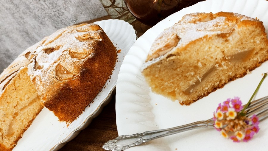 عکس کیک پای گلابی 
