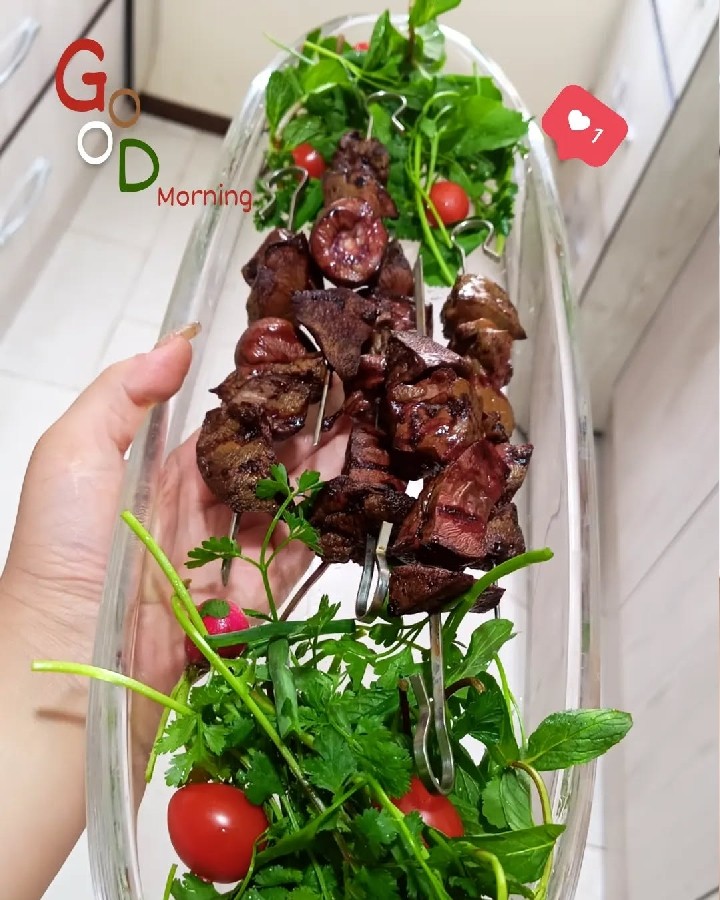 عکس خوراک جگر سوخاری