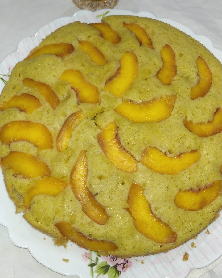 عکس کیک هلو 