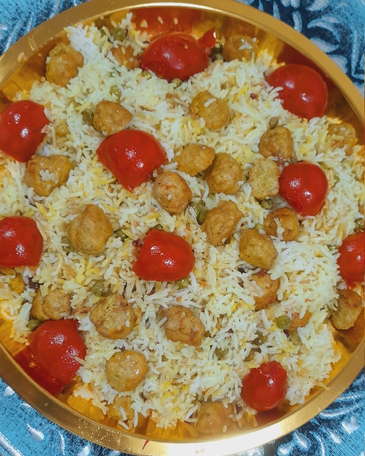 عکس پلو نخود فرنگی ??