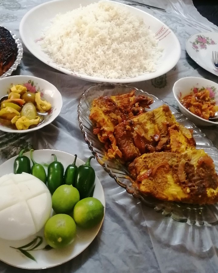 عکس چلو با ماهی قزل آلا # نهار# 4 شهریور1404