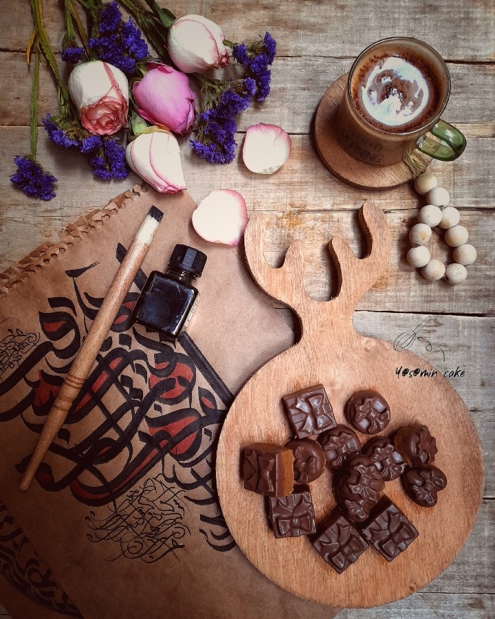 عکس برشتوک نخودچی شکلاتی