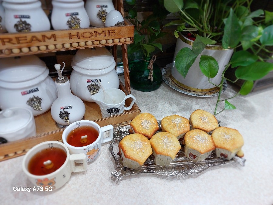 عکس کاپ کیک وانیلی برای شب نشینی