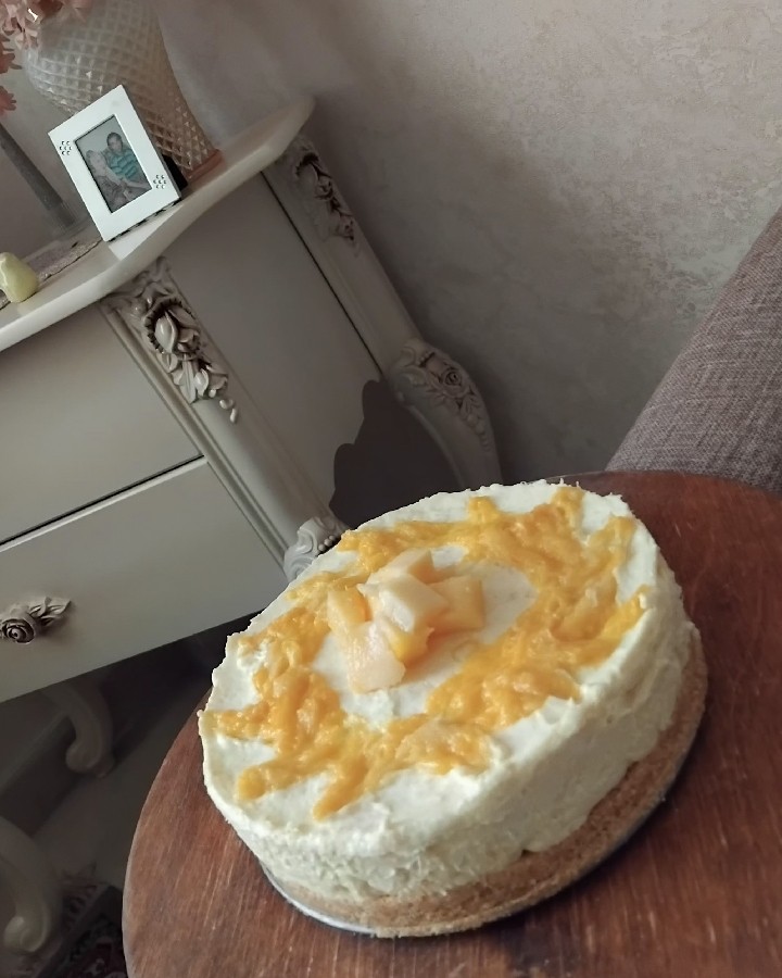 عکس چیز کیک انبه 