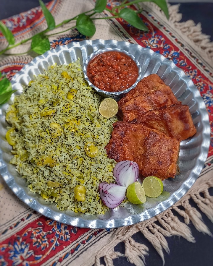 عکس باقالی پلو باماهی