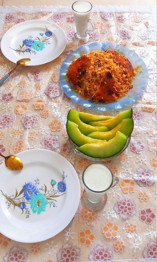عکس لوبیا پلو با گوشت چرخ کرده