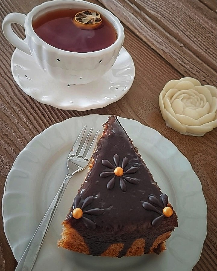 عکس کیک دارچینی