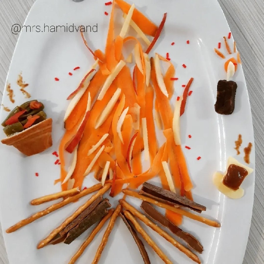 عکس تزیین غذا کودک
