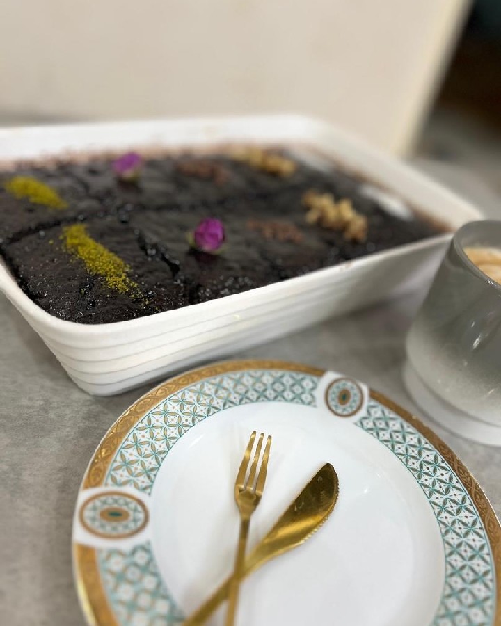 عکس کیک شکلاتی 