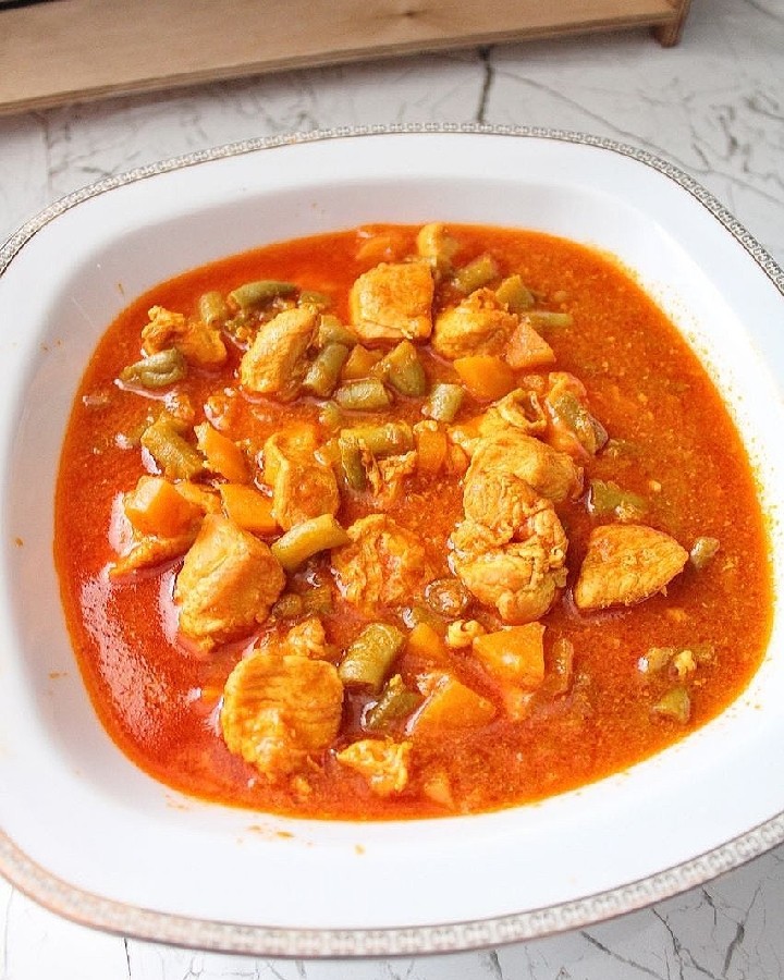 عکس خورش لوبیا سبز