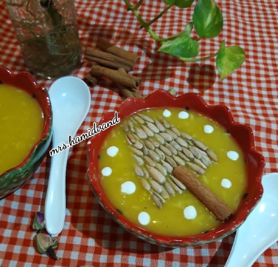 عکس فرنی کدو حلوایی