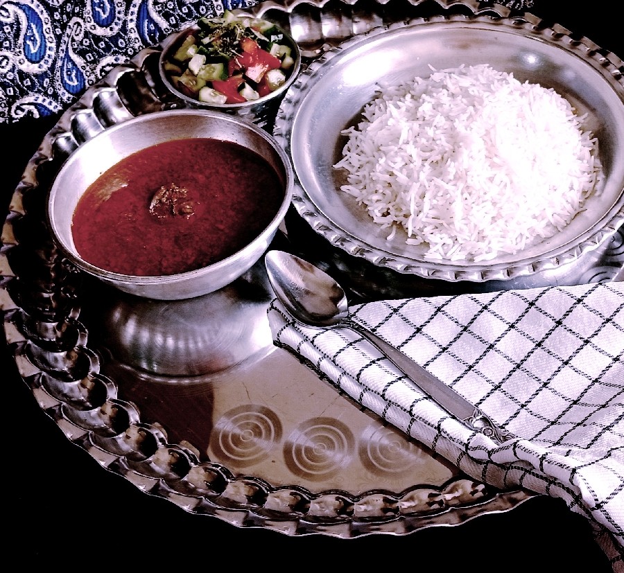 عکس خورش فسنجان با مرغ
