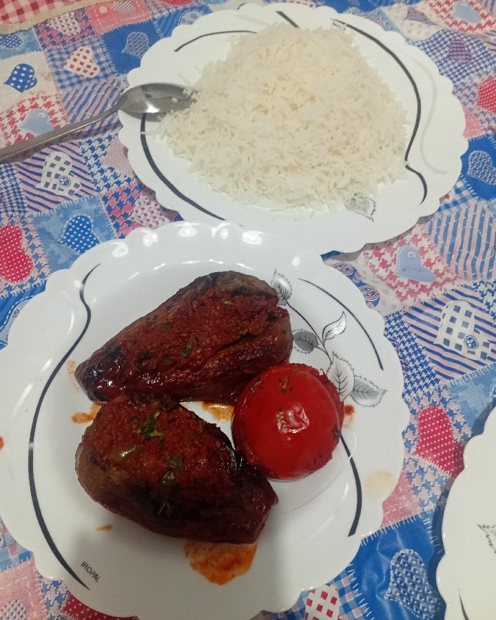 عکس بادنجان شکم پر