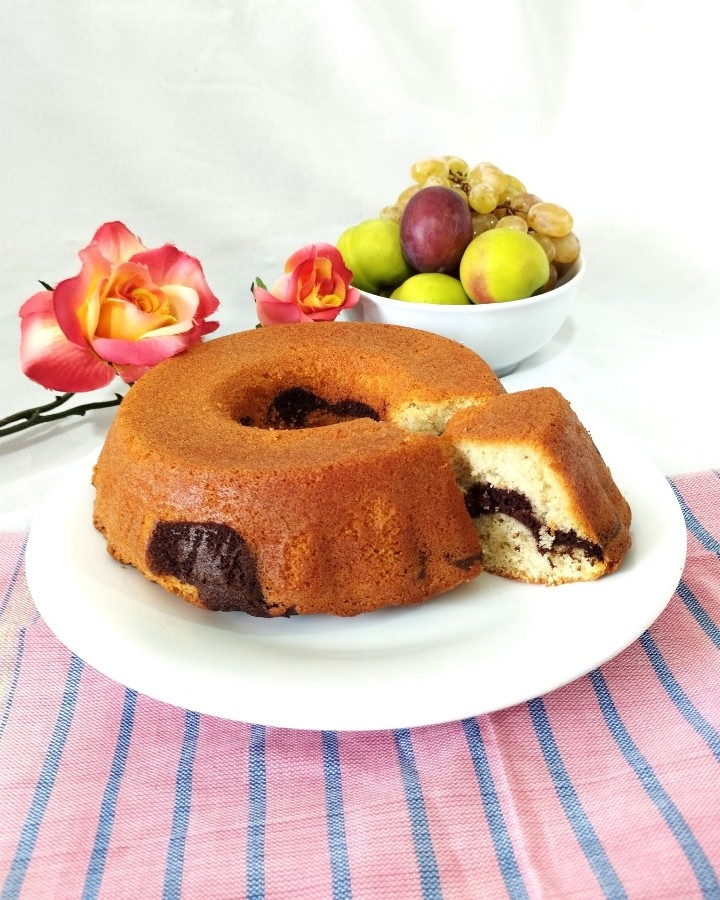 عکس کیک دورنگ