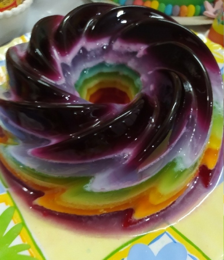 عکس ژله رنگین کمان