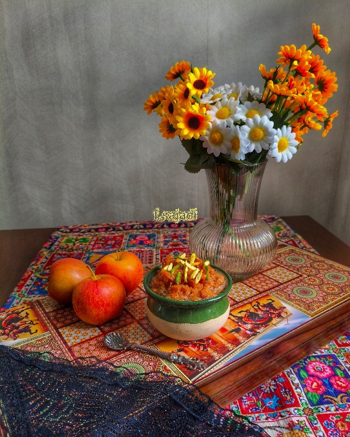 عکس فالوده ی سیب 