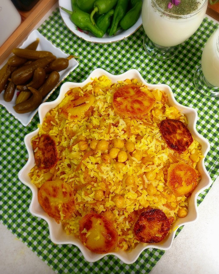 عکس نخود پلو ساده