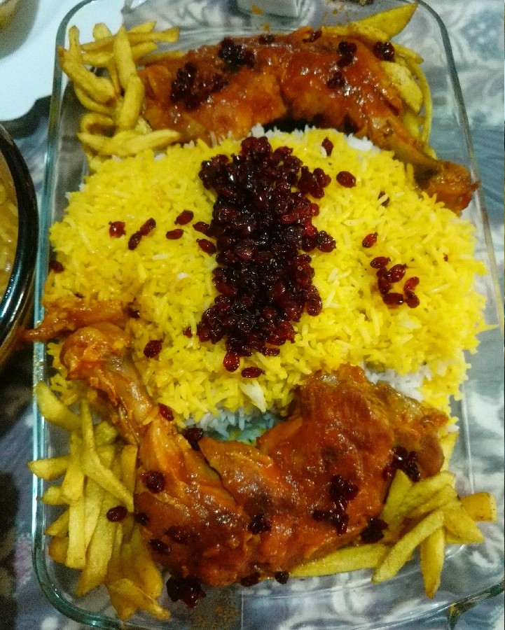عکس زرشک پلو با مرغ