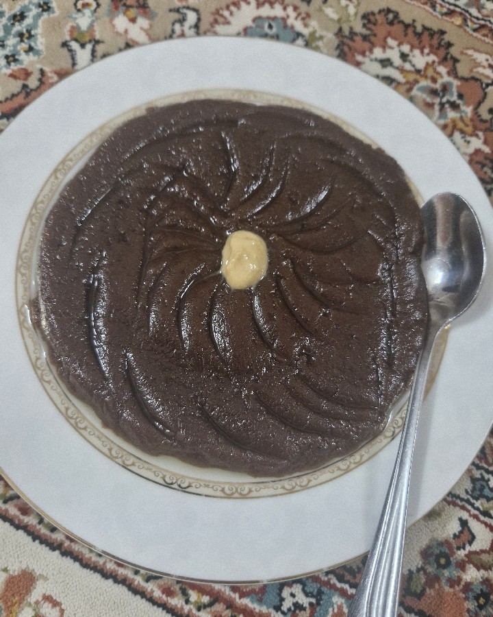 عکس حلوا ی شیر و کاکائو