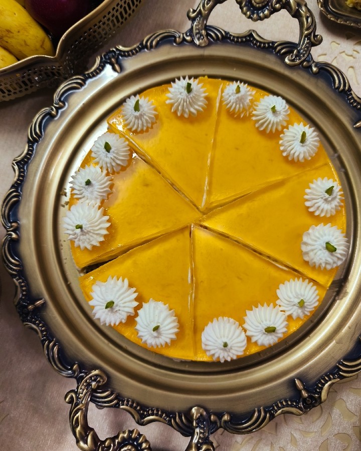 عکس چیز کیک انبه