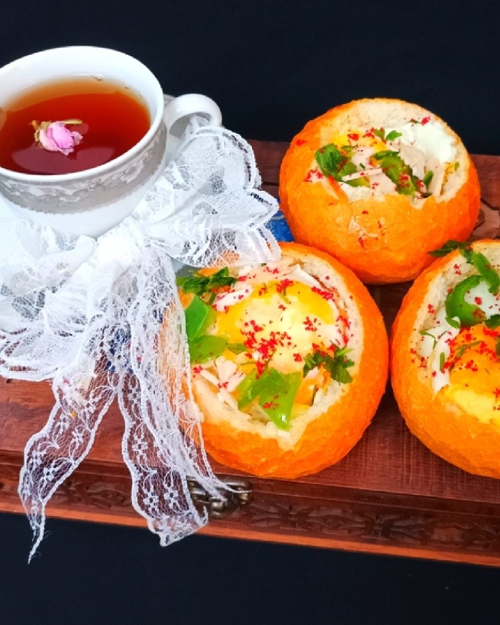 عکس صبحانه با تخم مرغ