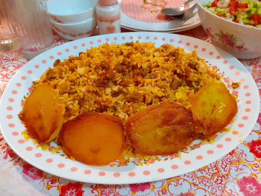عکس لوبیا پلو