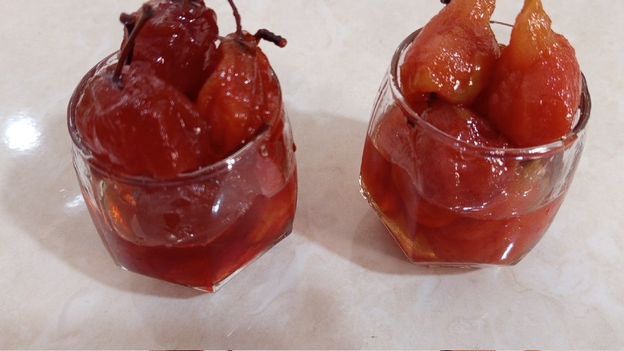 عکس مربا گلابی و سیب دروسته