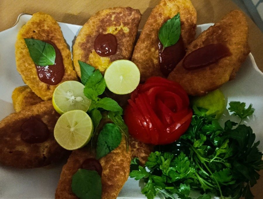 عکس پیراشکی گوشت 
