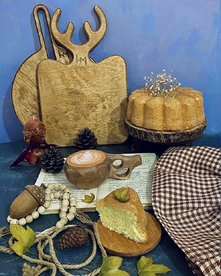 عکس کیک وانیلی