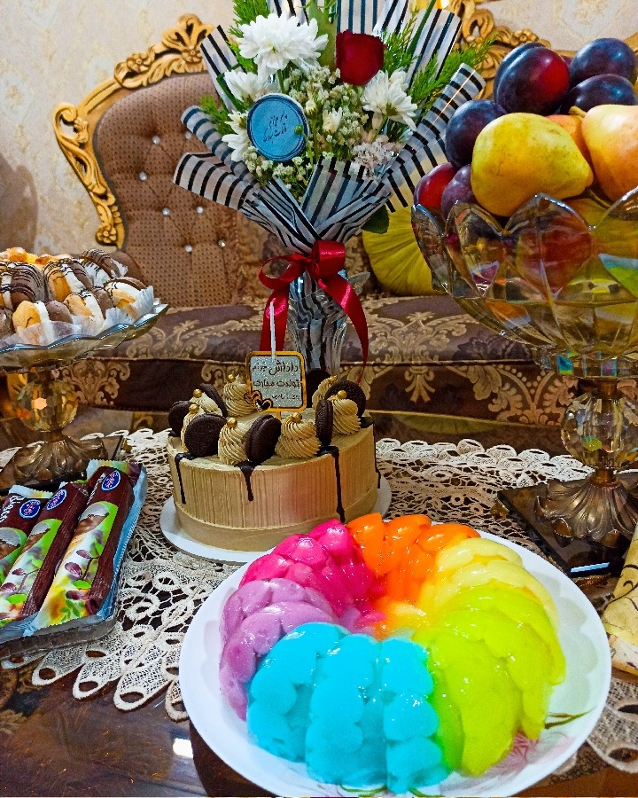 عکس ژله رنگین کمان
