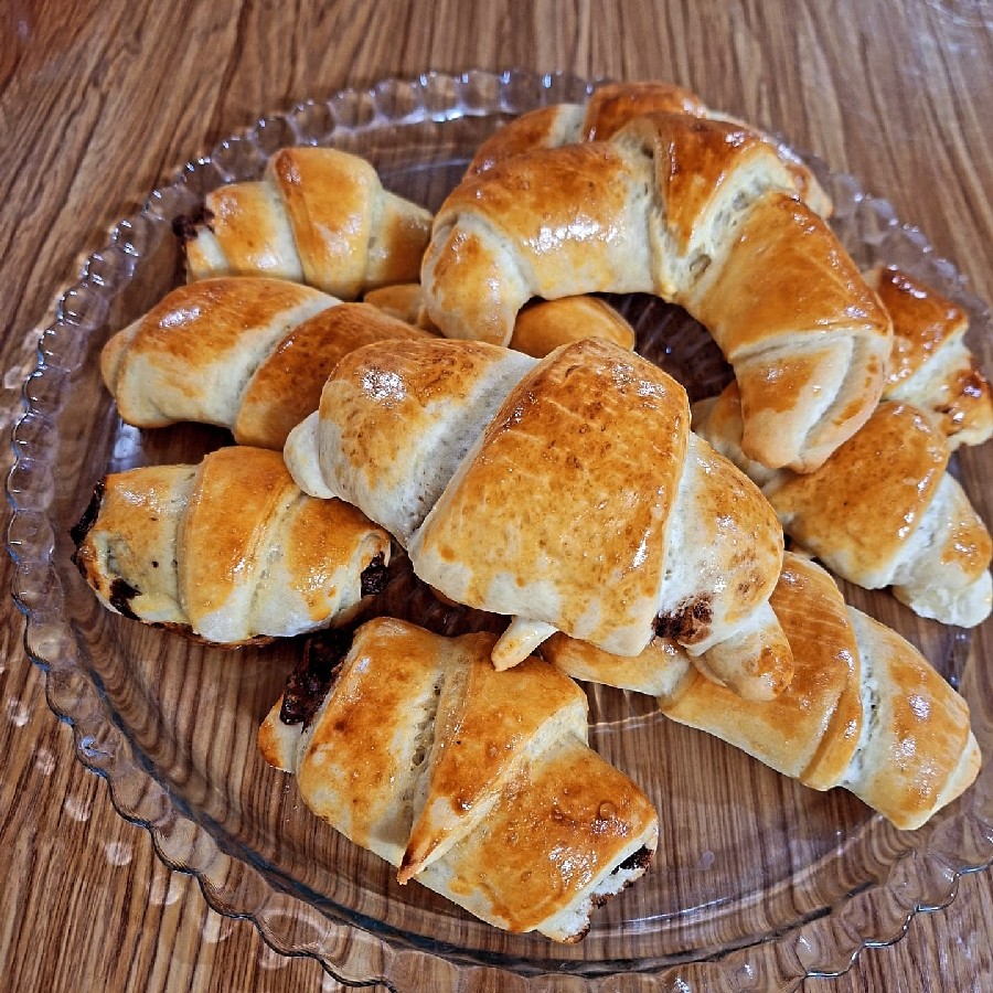 عکس کروسان شکلاتی