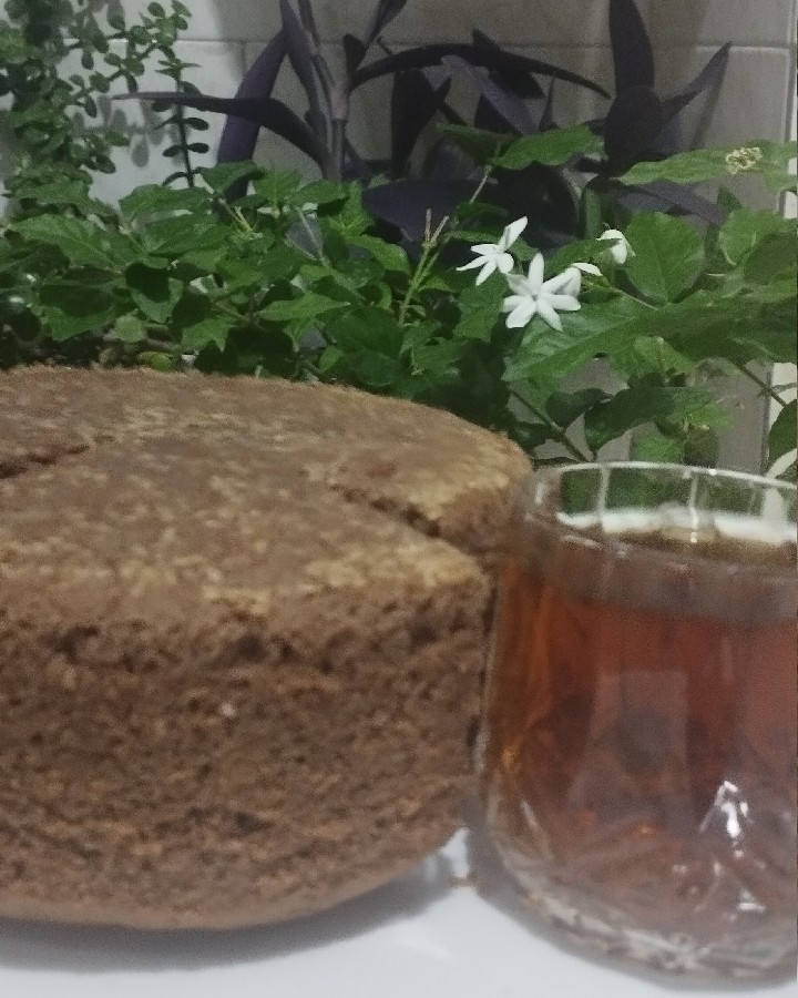  کیک ماربل ولی من پودر کاکائو قاطی کردم
ب مناسب میلاد حضرت رسول (ص)