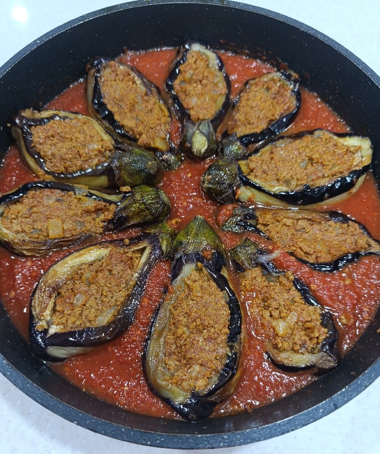 عکس بادمجان شکم پر