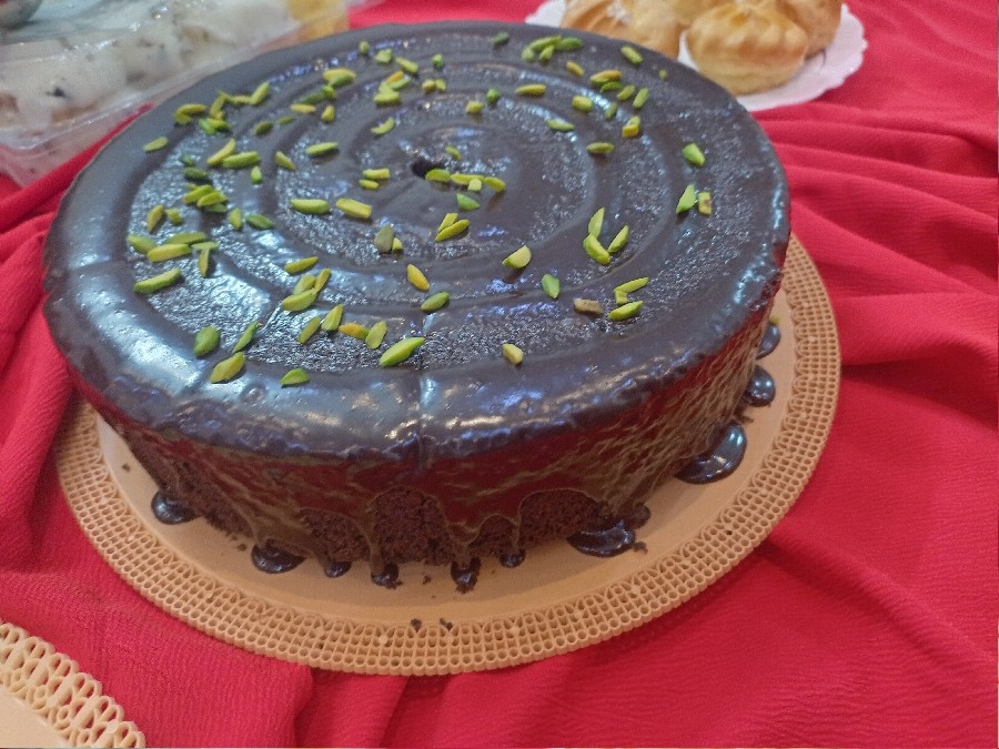 عکس کیک شکلاتی ساده