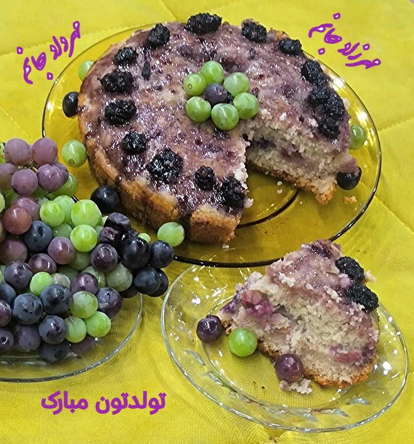 عکس کیک انگور