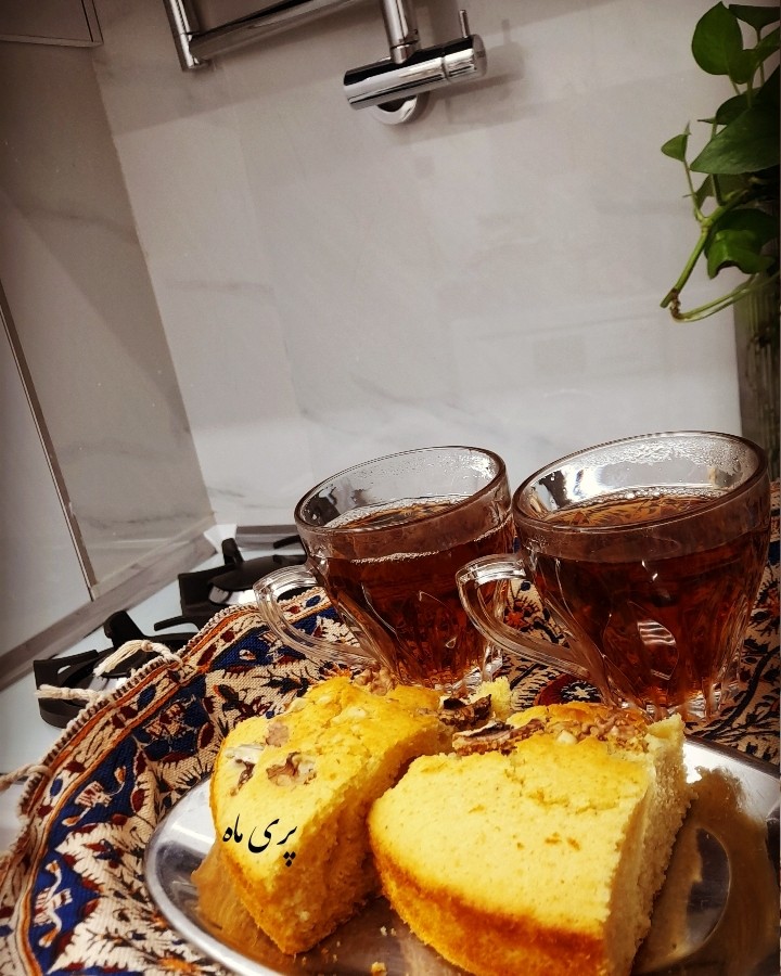 عکس کیک گردویی