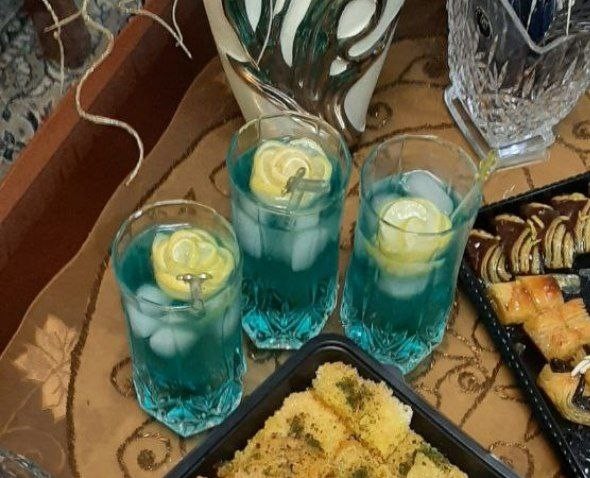 عکس یخ لیمو به شکل گل