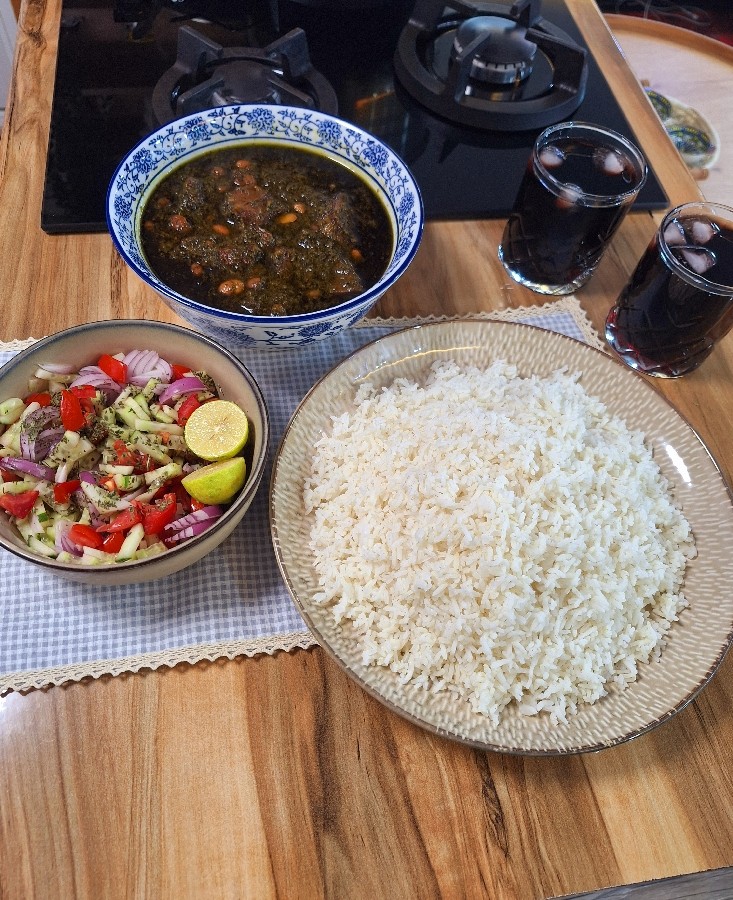 عکس قورمه سبزی✨️