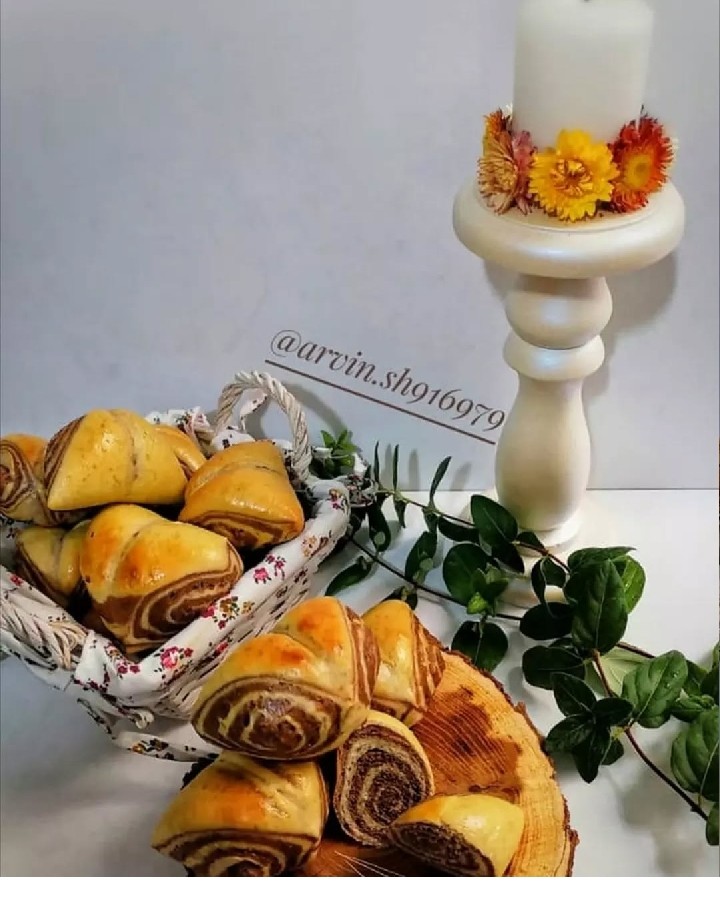 عکس نان دو رنگ 